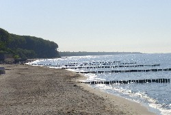 Am Strand an der Ostseeküste